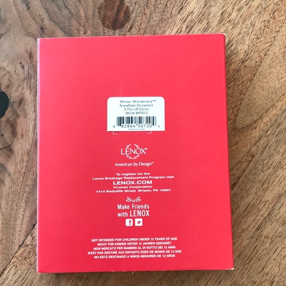 Preowned Lenox Winter Wonderland Christmas ornament - Snowflake #847013 - Picture 6 of 7